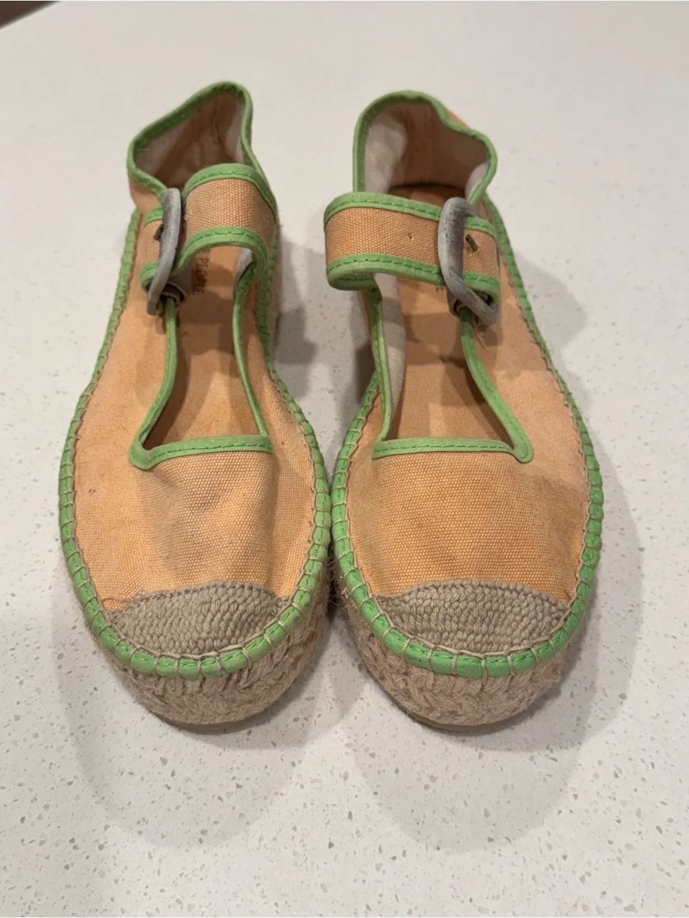 ⁠Free People Surfside 2.0 Mary Jane Espadrilles Salted Lime EU 39⁠ | NWOT